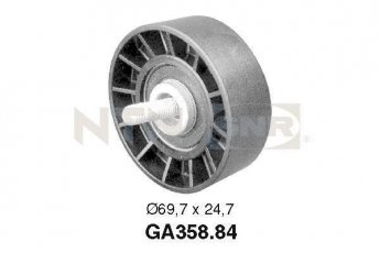 Купить GA358.84 NTN SNR Ролик приводного ремня Ducato (2.5, 2.8), D-наружный: 69,7 мм, ширина 24,7 мм