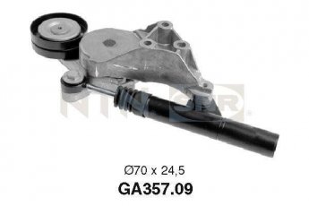 Купити GA357.09 NTN SNR Ролик приводного ременя Ауді А3 1.9 TDI, D-зовнішній: 70 мм, ширина 24,5 мм