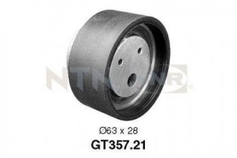Купить GT357.21 NTN SNR Ролик ГРМ Ауди 100 (2.4 D, 2.5 TDI), D-наружный 63 мм, ширина 28 мм