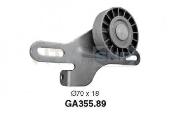 Купить GA355.89 NTN SNR Ролик приводного ремня Clio (1.4, 1.6), D-наружный: 70 мм, ширина 18 мм