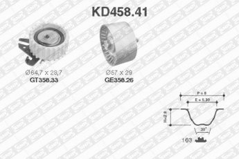 Купити KD458.41 NTN SNR Комплект ГРМ Альфа Ромео  (1.6 16V T.SPARK, 1.6 16V T.SPARK ECO)
