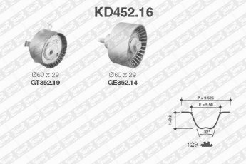 Купить KD452.16 NTN SNR Комплект ГРМ Мондео 2 (1.6, 1.8, 2.0)