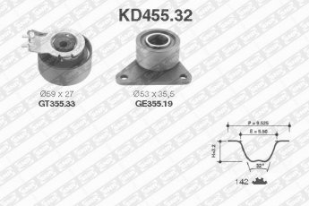 Купить KD455.32 NTN SNR Комплект ГРМ Вольво С60 1 (2.0, 2.3, 2.4, 2.5)