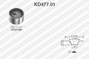 Купить KD477.01 NTN SNR Комплект ГРМ Свифт 2 (1.0, 1.0 i)