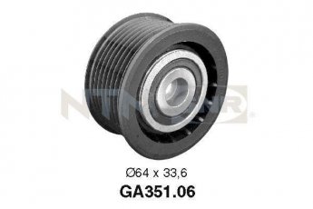 Ролик приводного ремня GA351.06 NTN SNR – D-наружный: 64 мм, ширина 33,6 мм фото 1