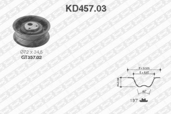 Купить KD457.03 NTN SNR Комплект ГРМ Vento (1.4, 1.9 D, 1.9 TD)