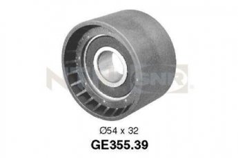 Купить GE355.39 NTN SNR Ролик приводного ремня Меган (1.8 16V, 2.0 16V, 2.0 16V IDE), D-наружный: 54 мм, ширина 32 мм