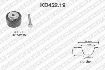 Купить KD452.19 NTN SNR Комплект ГРМ Транзит (4, 5) 2.5