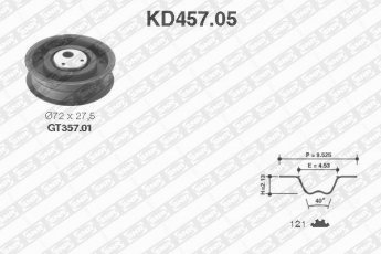 Купити KD457.05 NTN SNR Комплект ГРМ Поло (1.6, 100 1.6, 90 1.8)
