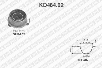 Купить KD484.02 NTN SNR Комплект ГРМ Пиканто (1.0, 1.1)