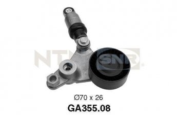 Купити GA355.08 NTN SNR Ролик приводного ременя Espace 3.0 dCi, D-зовнішній: 70 мм, ширина 26 мм