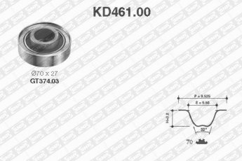 Купити KD461.00 NTN SNR Комплект ГРМ Прелюд (2.0 i EX 16V, 2.2 i 16V Vtec, 2.3 i 16V)