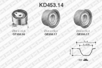 Купить KD453.14 NTN SNR Комплект ГРМ Astra G (2.0 16V, 2.0 16V Turbo, 2.0 OPC)