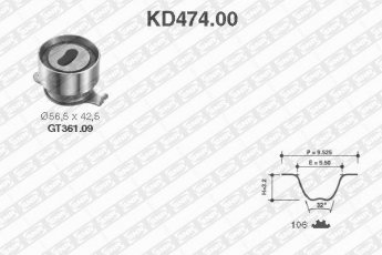 Купить KD474.00 NTN SNR Комплект ГРМ Civic (1.3, 1.4, 1.5, 1.6)