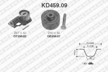 Купить KD459.09 NTN SNR Комплект ГРМ Пежо 605 (2.1 TD 12V, 2.1 Turbo Diesel)