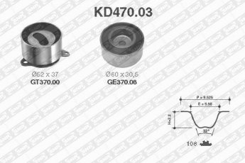 Купити KD470.03 NTN SNR Комплект ГРМ Мазда 626 (2.0, 2.0 12V)