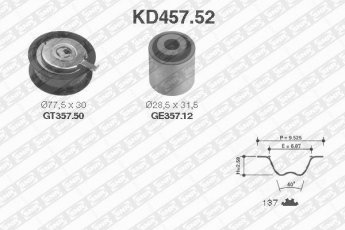 Купити KD457.52 NTN SNR Комплект ГРМ Ауді А4 Б5 1.9 TDI