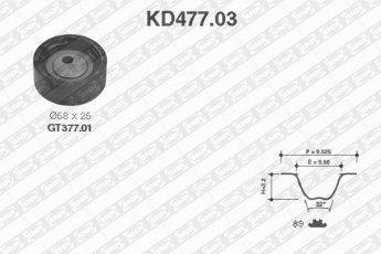 Купити KD477.03 NTN SNR Комплект ГРМ Свіфт 2 (1.3, 1.3 4WD)