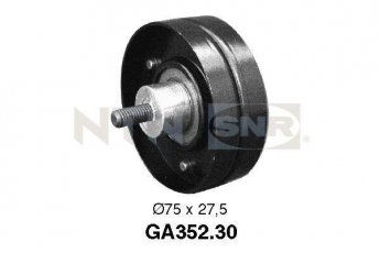Ролик приводного ременя GA352.30 NTN SNR – D-зовнішній: 75 мм, ширина 27,5 мм фото 1