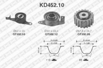 Купить KD452.10 NTN SNR Комплект ГРМ Эскорт 7 (1.8 D, 1.8 TD, 1.8 Turbo D)