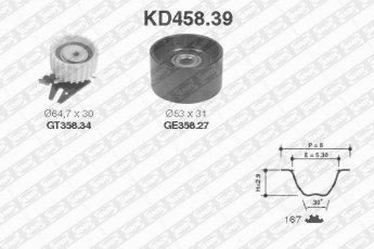 Купити KD458.39 NTN SNR Комплект ГРМ Мареа (2.0 150 20V, 2.0 155 20V)