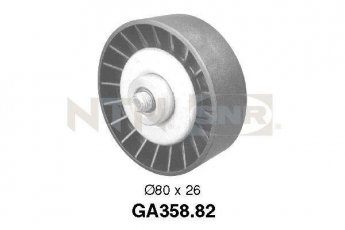 Ролик приводного ременя GA358.82 NTN SNR – D-зовнішній: 80 мм, ширина 26 мм фото 1