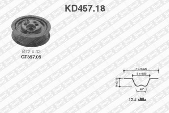 Купити KD457.18 NTN SNR Комплект ГРМ Ауді 100 (2.0, 2.0 E, 2.0 E quattro)