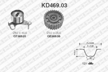 Купити KD469.03 NTN SNR Комплект ГРМ Хайлюкс (2.4 D, 2.4 D 4WD, 2.4 TD 4WD)