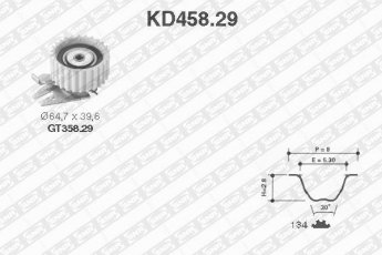Купити KD458.29 NTN SNR Комплект ГРМ Brava (1.4, 1.4 12 V)
