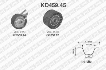 Купить KD459.45 NTN SNR Комплект ГРМ Citroen C3 1.4 16V HDi