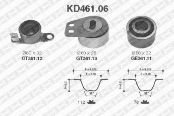 Купити KD461.06 NTN SNR Комплект ГРМ Цівік (2.0 TDiC, 2.0 i D, 2.0 i TD)