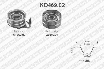 Купить KD469.02 NTN SNR Комплект ГРМ Camry 10 (2.0 TD, 2.0 Turbo-D)
