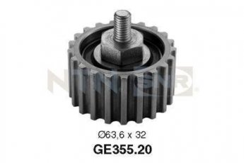 Купить GE355.20 NTN SNR Ролик приводного ремня Laguna 2.2 D, D-наружный: 62,3 мм, ширина 32 мм