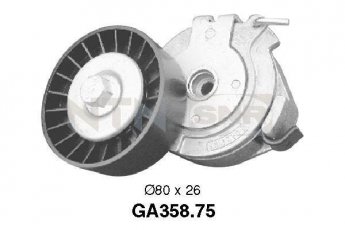 Купити GA358.75 NTN SNR Ролик приводного ременя Alfa Romeo 147 3.2 GTA, D-зовнішній: 80 мм, ширина 26 мм