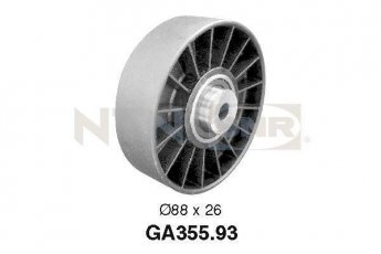 Купить GA355.93 NTN SNR Ролик приводного ремня Лагуну (2.0, 2.0 16V), D-наружный: 88 мм, ширина 26 мм