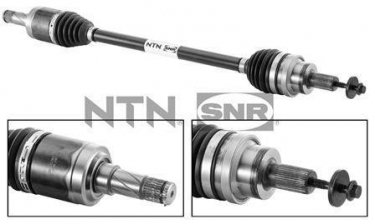 Купить DK65.002 NTN SNR Полуось ХС70 (2.4, 2.5, 3.0, 3.2)