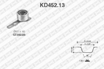 Купити KD452.13 NTN SNR Комплект ГРМ Транзіт 4 (2.5 D, 2.5 DI)