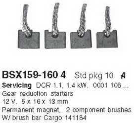 Купить BSX159-1604 HC CARGO - Комплект щеток (производство CARGO)  CARGO