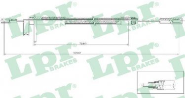 Купить C0441B Lpr Трос ручника CL-Class CLK (2.0, 2.3, 3.2, 4.3, 5.4)