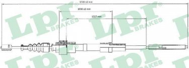 Купити C0956B Lpr Трос ручного гальма Passat (B3, B4) (1.6, 1.8, 1.9, 2.0, 2.8)
