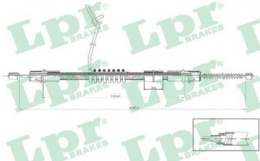 Купить C0287B Lpr Трос ручника Transit (6, 7) (2.0 DI, 2.2 TDCi)