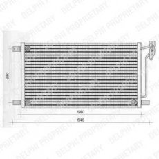 Купить TSP0225236 DELPHI Радиатор кондиционера БМВ Х3 Е83 (2.0, 2.5, 3.0)
