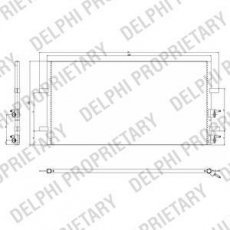 Купити TSP0225640 DELPHI Радіатор кондиціонера
