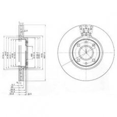 Купити BG3574 DELPHI Гальмівні диски Лінеа (1.3 D Multijet, 1.4)