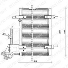 Купить TSP0225011 DELPHI Радиатор кондиционера