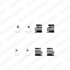 Купити LX0313 DELPHI Ремкомплект гальмівних колодок Citroen