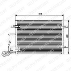 Радиатор кондиционера TSP0225453 DELPHI фото 1