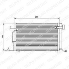 Купить TSP0225176 DELPHI Радиатор кондиционера Партнер (1.1, 1.4, 1.8)