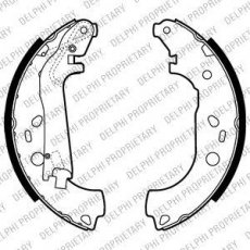 Купити LS2014 DELPHI Гальмівні колодки задні Фіоріно (1.3 D Multijet, 1.4) 