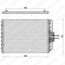 Купить TSP0225061 DELPHI Радиатор кондиционера